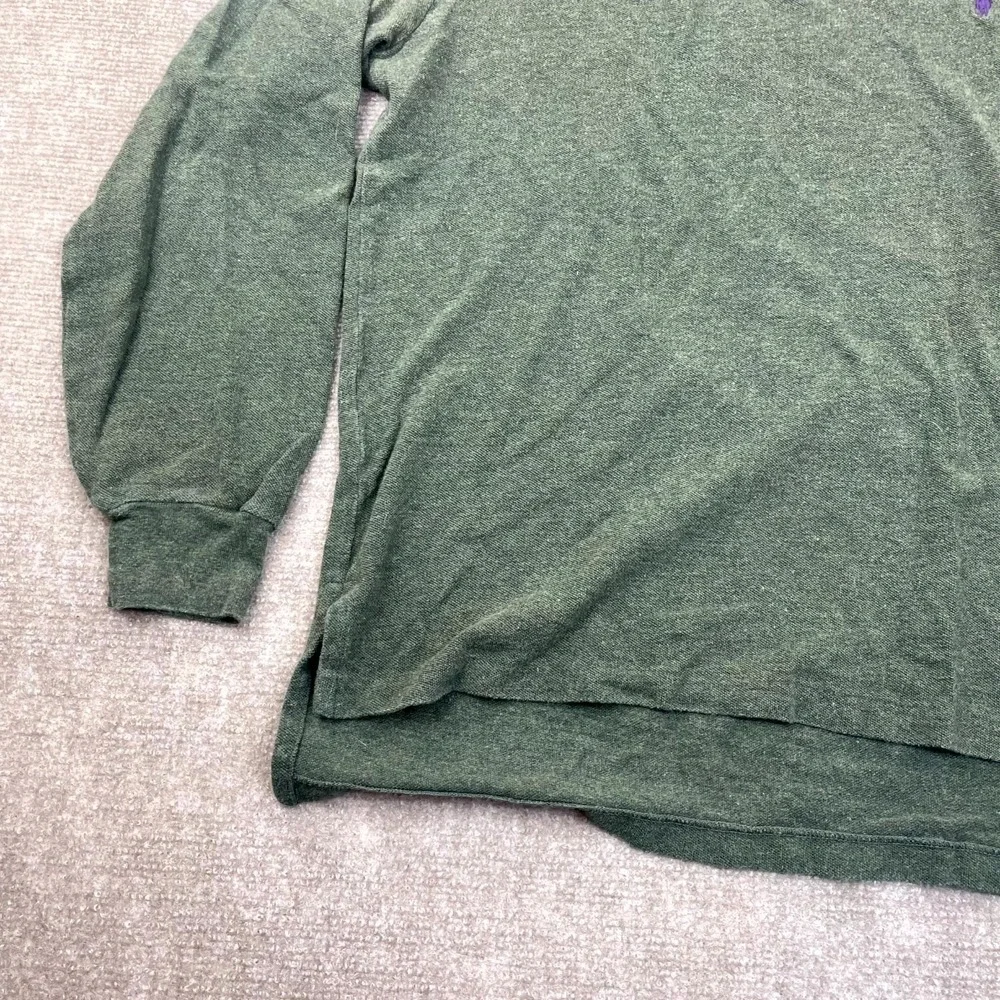 Polo By Ralph Lauren Polo Shirt Men XL Green Performance High Low Slit Pony Logo